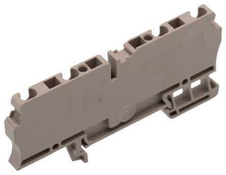 Weidmüller 1608570000 ZDU Series Feed Through Terminal Block Brown, 2.5mm², 1-Level, Clamp, ATEX