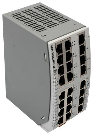 Phoenix Contact 1024T Unmanaged 24 Port Industrial Ethernet Switch Power Over Ethernet