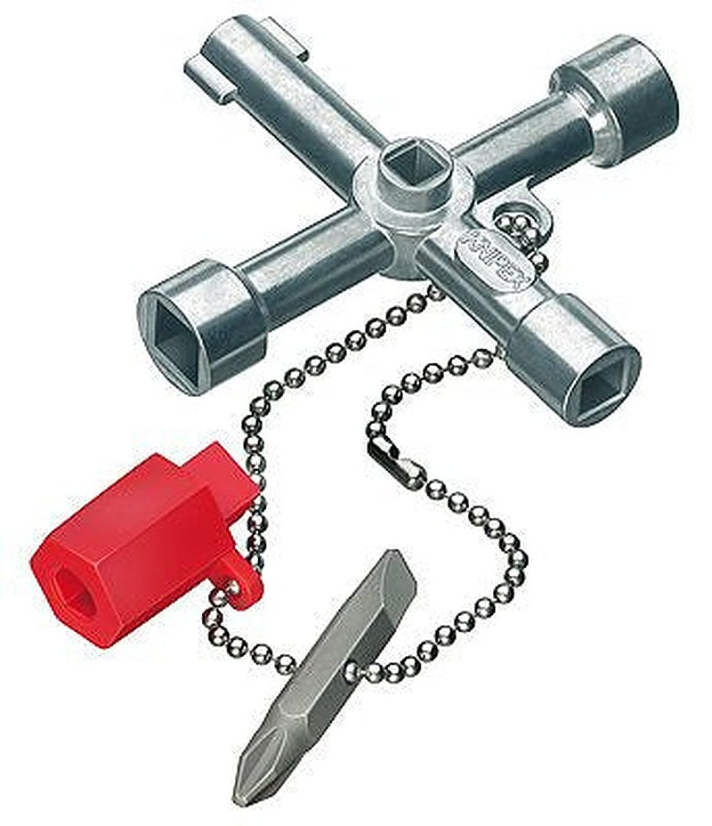 Knipex Die Cast Zinc 3-way Control Cabinet Key