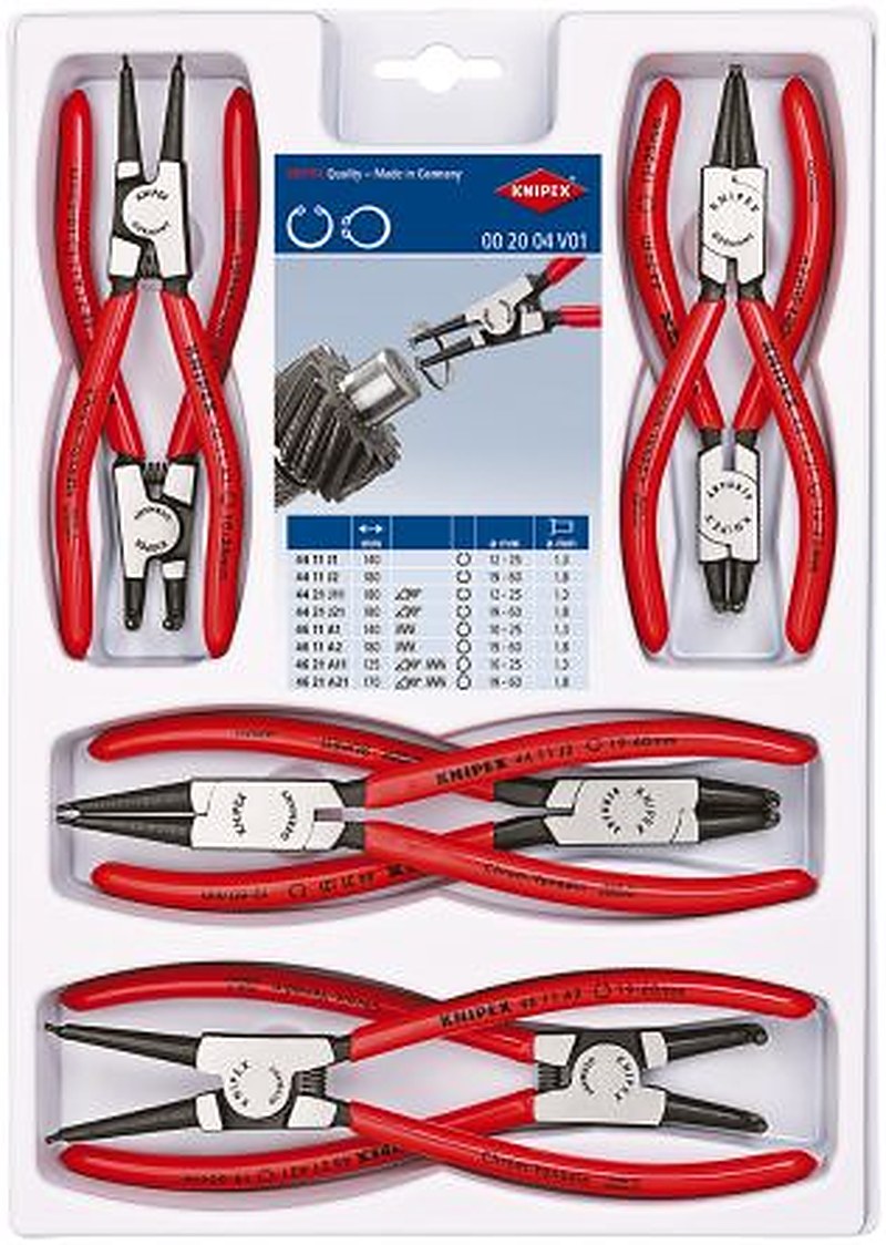 Knipex 8-Piece Circlip Plier Set