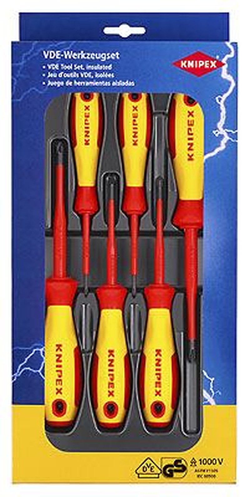 Knipex Phillips, Pozidriv Insulated, 6-Piece