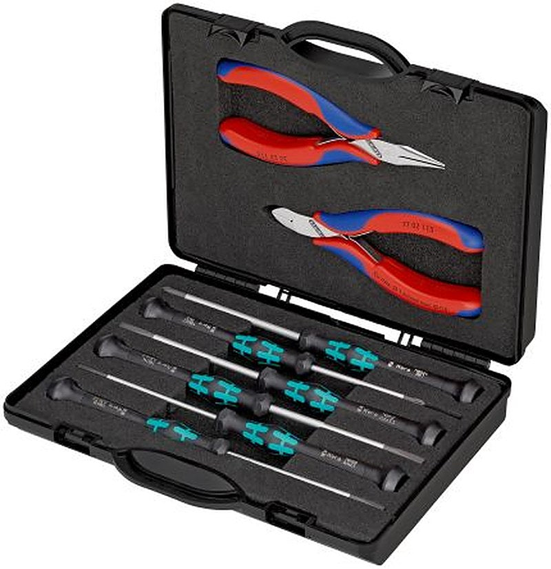 Knipex 8-Piece Electronic Plier Case Screwdriver & Plier Set