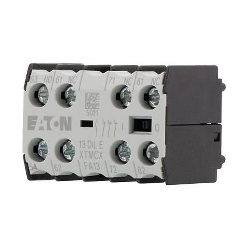 Eaton Auxiliary Contact, 4 Contact, 1 NO/3 NC, Front, 2.5 A, 300V, 002397 13DILE