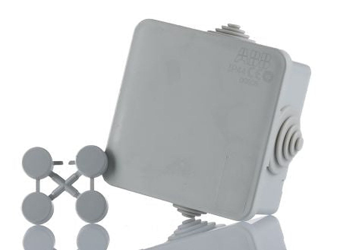ABB Grey Thermoplastic, Polyamide 66, Halogen Free Thermoplastic Junction Box, IP44, 65 mm, 65mm 32 mm
