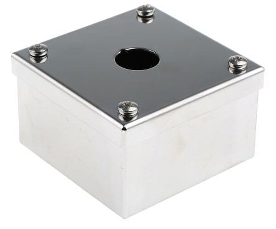 ABB Stainless Steel ABB Compact Push Button Enclosure - 1 Hole 22 mm Diameter