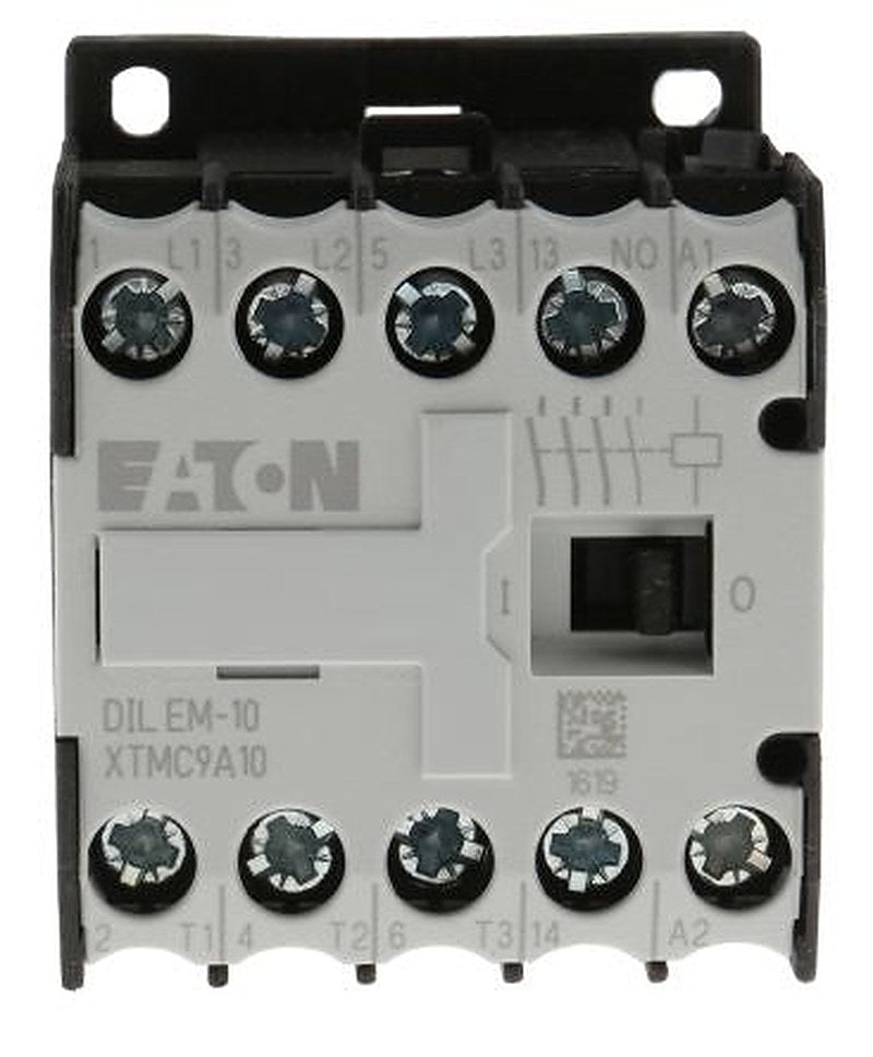Eaton DILEM Contactor, 240V ac Coil, 3-Pole, 9 A, 4 kW 240V ac, 3 NO, 400V ac