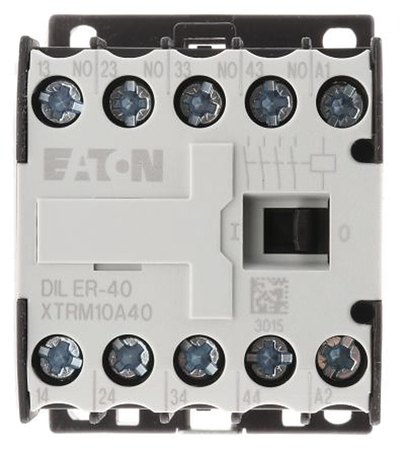 Eaton DILER Contactor, 24V dc Coil, 4-Pole, 3 A 24V dc, 4 NO, 400V ac