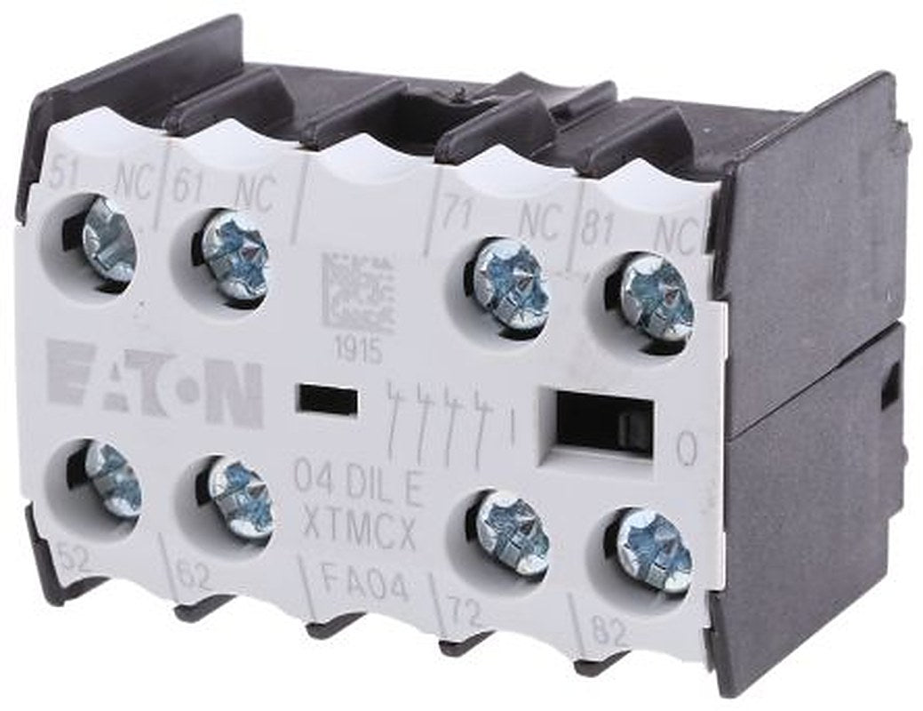 Eaton Auxiliary Contact, 4 Contact, 4 NC, Front Fixing, 4 A, 220 V dc, 500V ac, 010256 04DILE