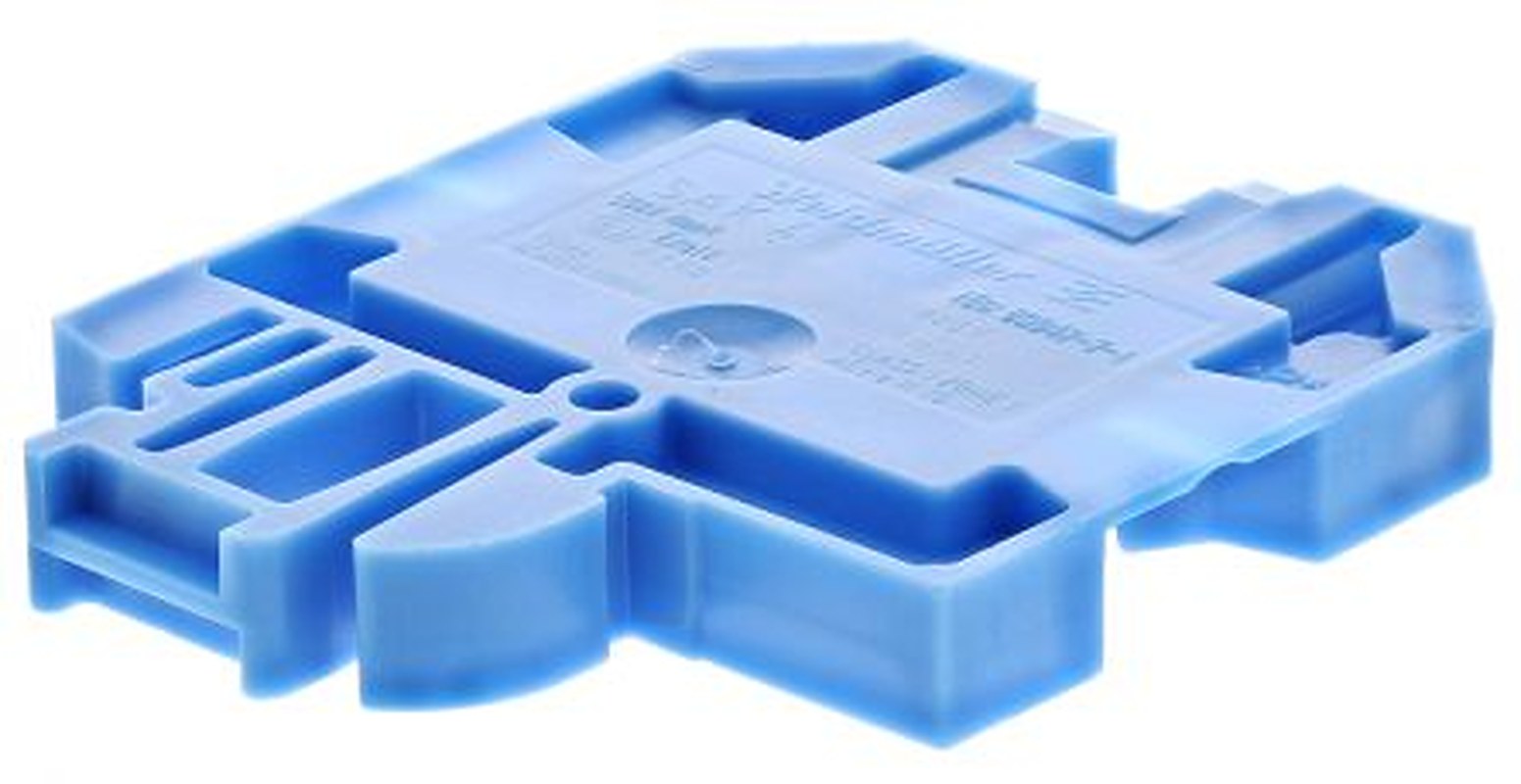 Weidmüller 0128380000 SAK Series Feed Through Terminal Block Blue, 4mm², 1-Level, Screw, IECEx, EAC Ex, ATEX