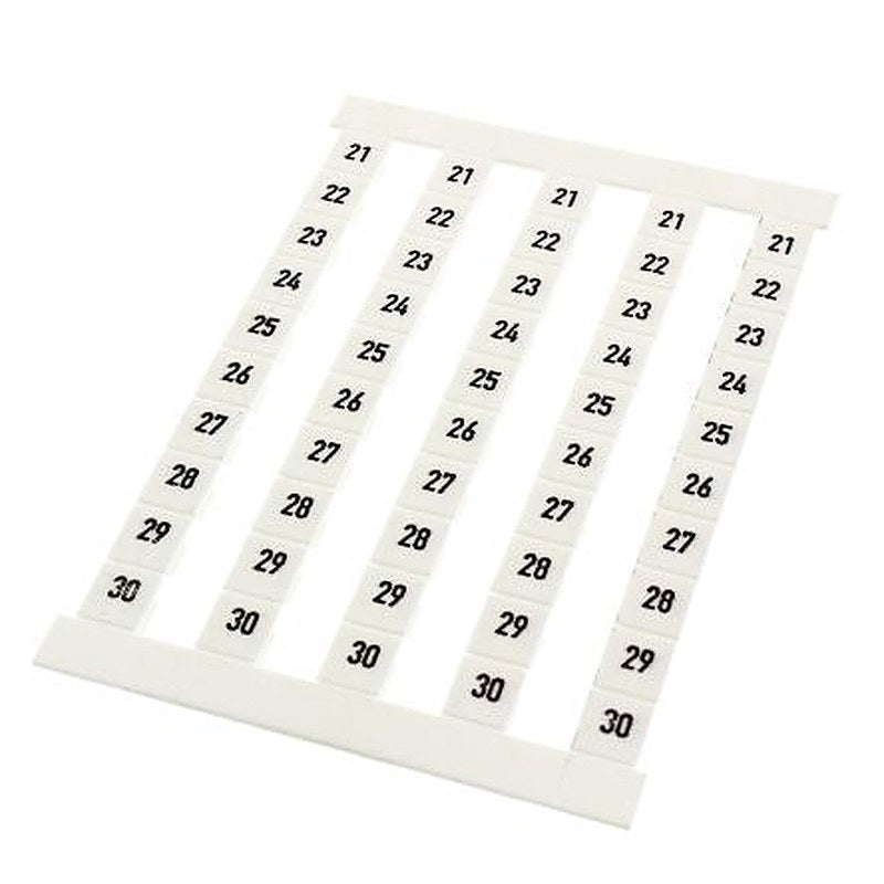 Weidmüller Numbers Terminal Marker for use with Terminal Block