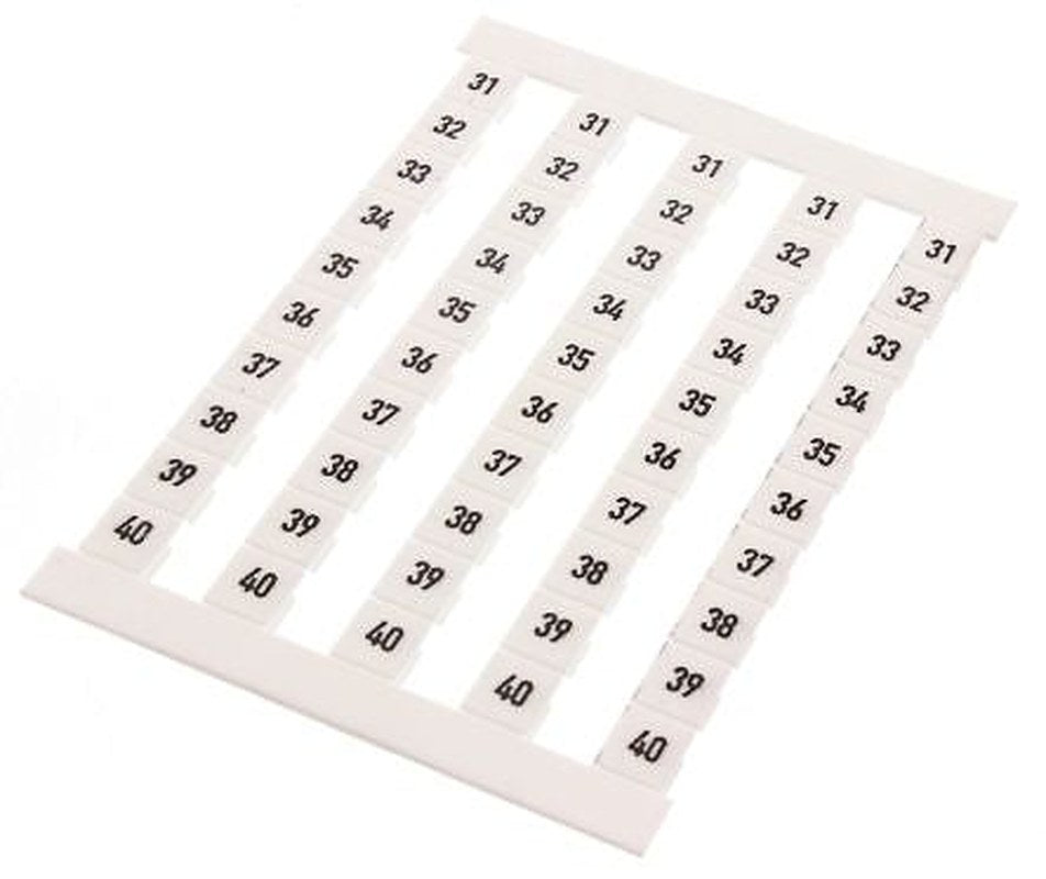 Weidmüller Numbers Terminal Marker for use with Terminal Block