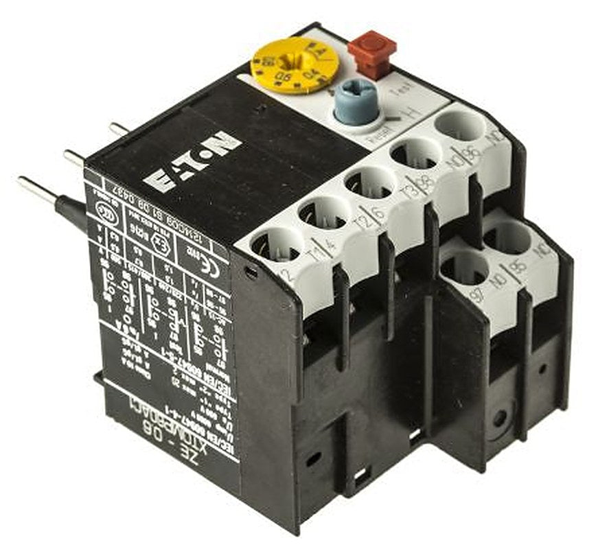 Eaton, ZE Overload Relay 1 NO/1 NC, 0.4A, 0.6 A F.L.C, 600mA Contact Rating, 6 W, 600V ac