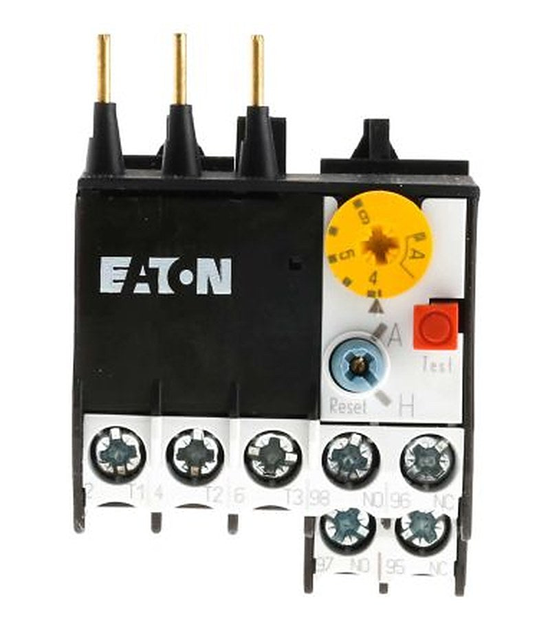 Eaton, ZE Overload Relay 1 NO/1 NC, 4A, 6 A F.L.C, 6A Contact Rating, 6 W, 600V ac