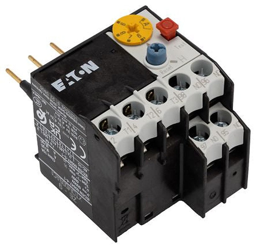 Eaton, ZE Overload Relay 1 NO/1 NC, 6A, 9 A F.L.C, 9A Contact Rating, 6 W, 600V ac 1P