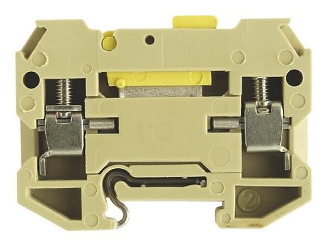 Weidmüller 0183360000 SAK Series DIN Rail Terminal Block Beige, 4mm², 1-Level, Screw