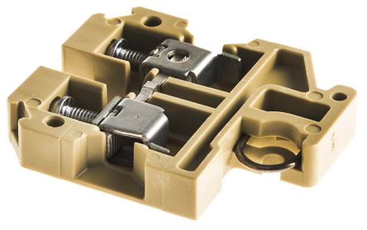 Weidmüller 0193260000 SAK Series Modular Terminal Block Brown, 6mm², 1-Level, Screw, ATEX, IECE