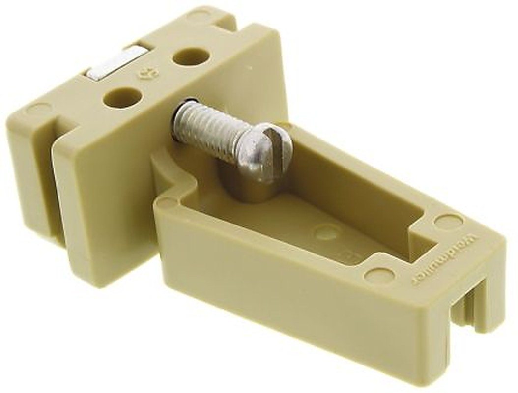 Weidmüller EWK Series End Stop for Use with DIN Rail Terminal Blocks