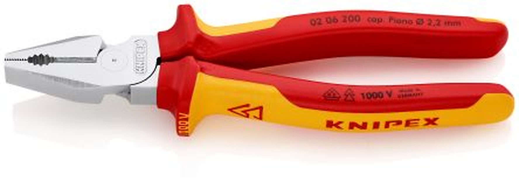 Knipex 1-Piece Combination Plier, 200mm Overall VDE/1000V Approved