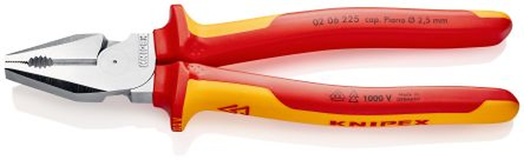 Knipex 1-Piece Combination Plier, 225mm Overall VDE/1000V Approved