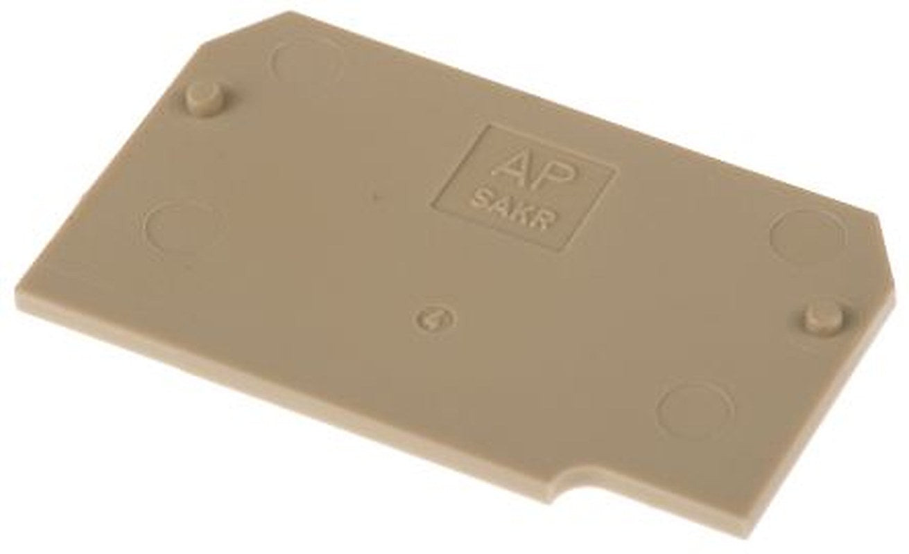 Weidmüller AP SAKR BE Series End Cover for Use with DIN Rail Terminal Blocks