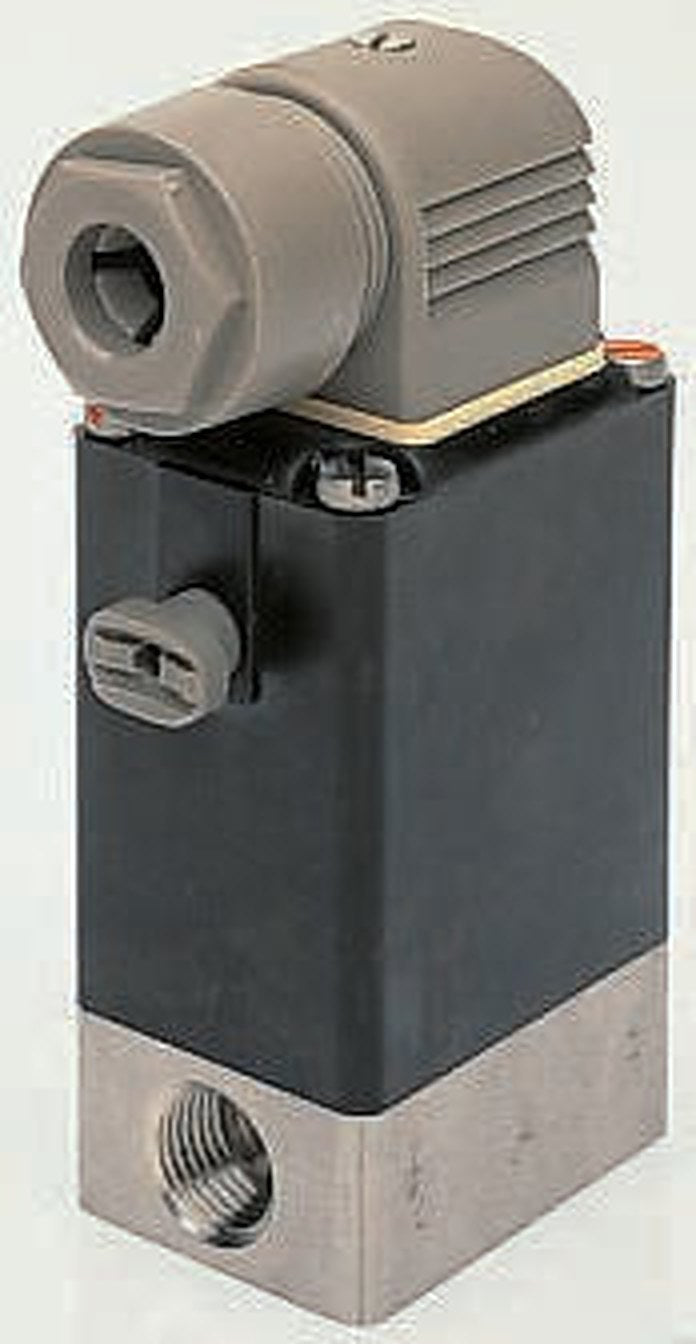 Burkert Solenoid Valve 021373, 3 Port, NO/NC, 110V ac 1/4 in G