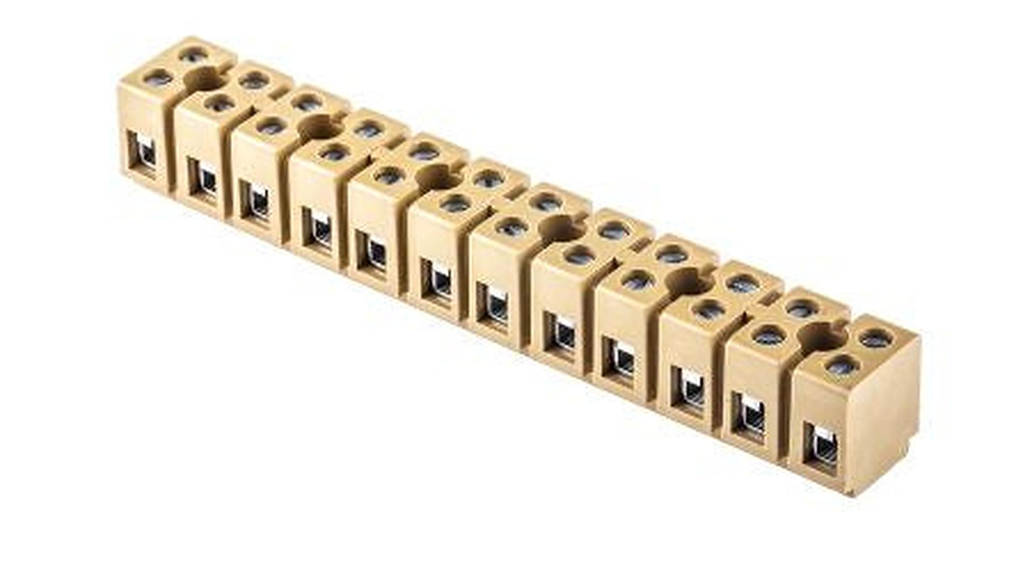 Weidmüller MK Series Terminal Strip, 24-Way, 12AWG, 22 AWG Wire, 24A Screw