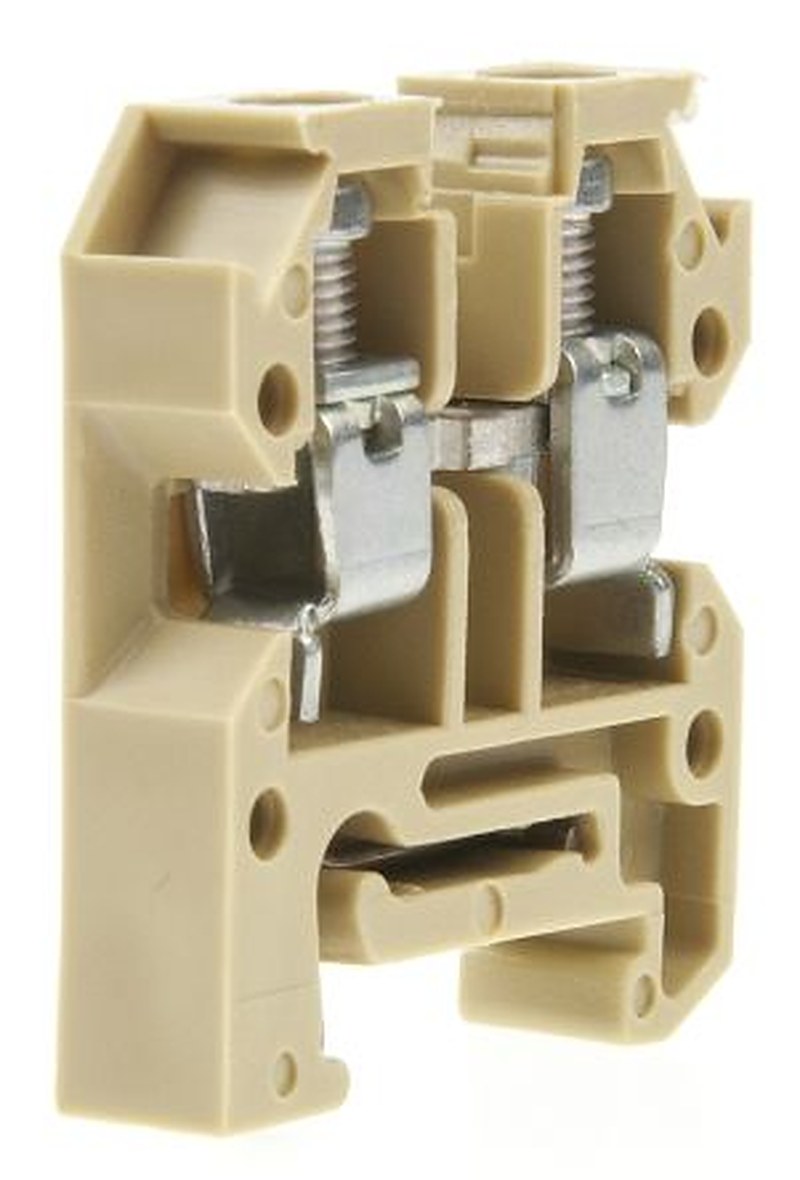 Weidmüller 0294360000 AKZ Series DIN Rail Terminal Brown, 4mm², 1-Level, Screw