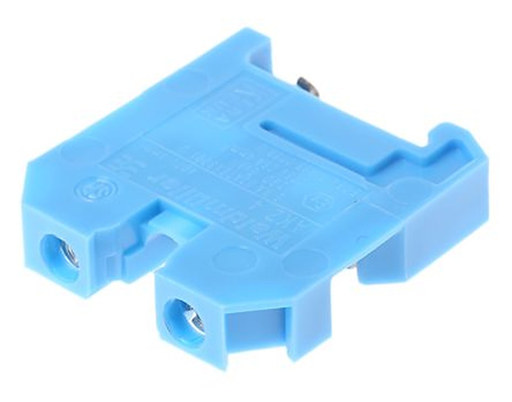 Weidmüller 0294380000 AKZ Series DIN Rail Terminal Blue, 0.22mm², 4 mm², 1-Level, Screw
