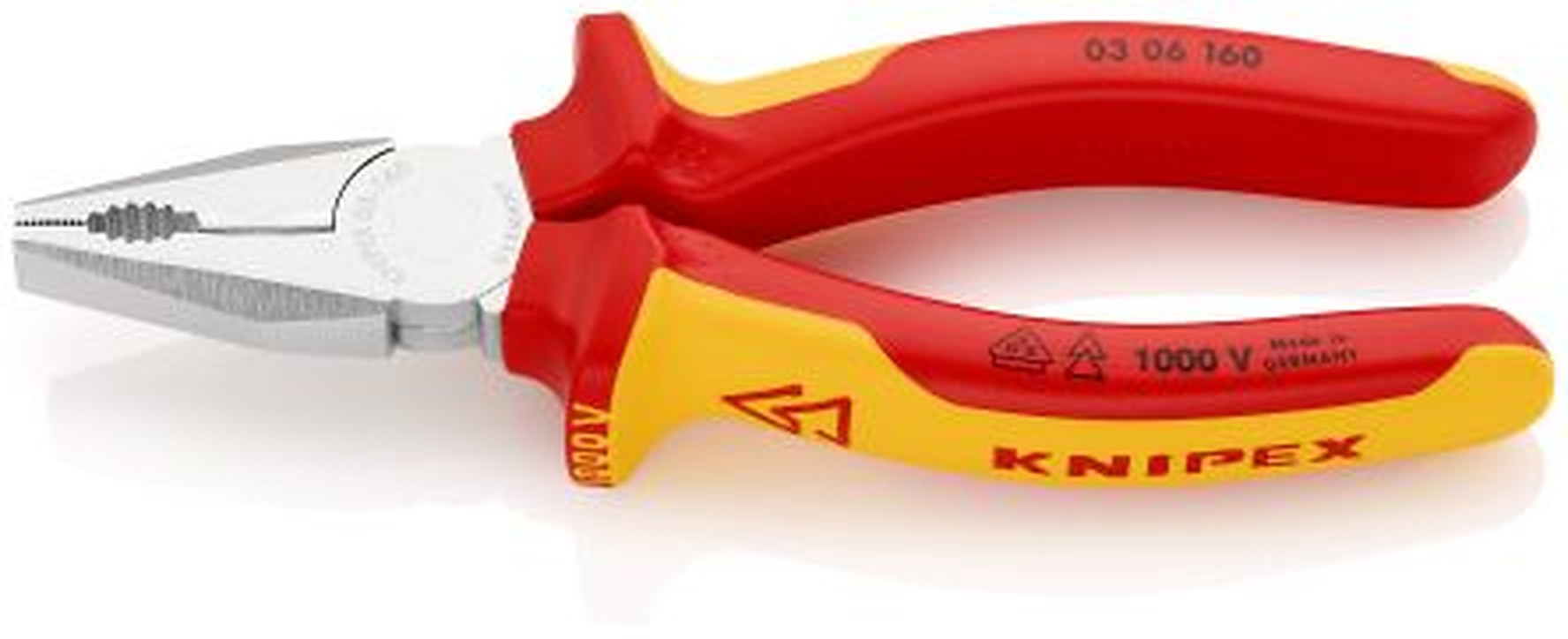 Knipex 1-Piece Combination Plier, 160 mm Overall VDE/1000V Approved