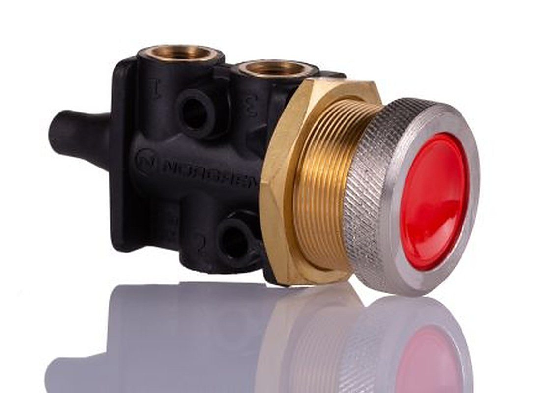 Norgren Button Mechanical Valve 304 Series, G G 1/8, III B