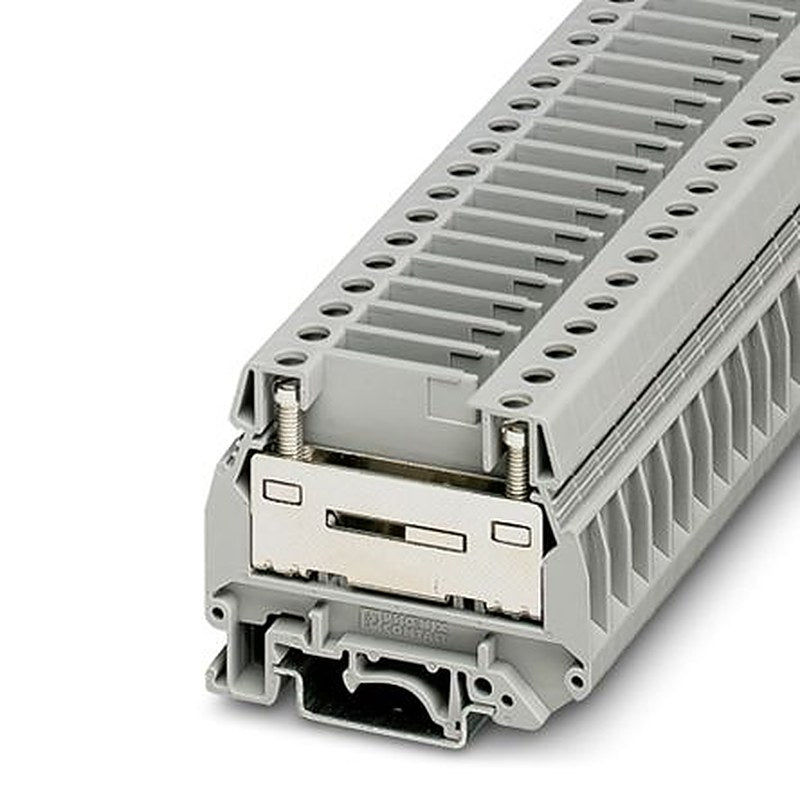 Phoenix Contact 0305080 UGSK/S Series Test Disconnect Terminal Block Grey, 0.5mm², 10 mm², 1-Level, Screw