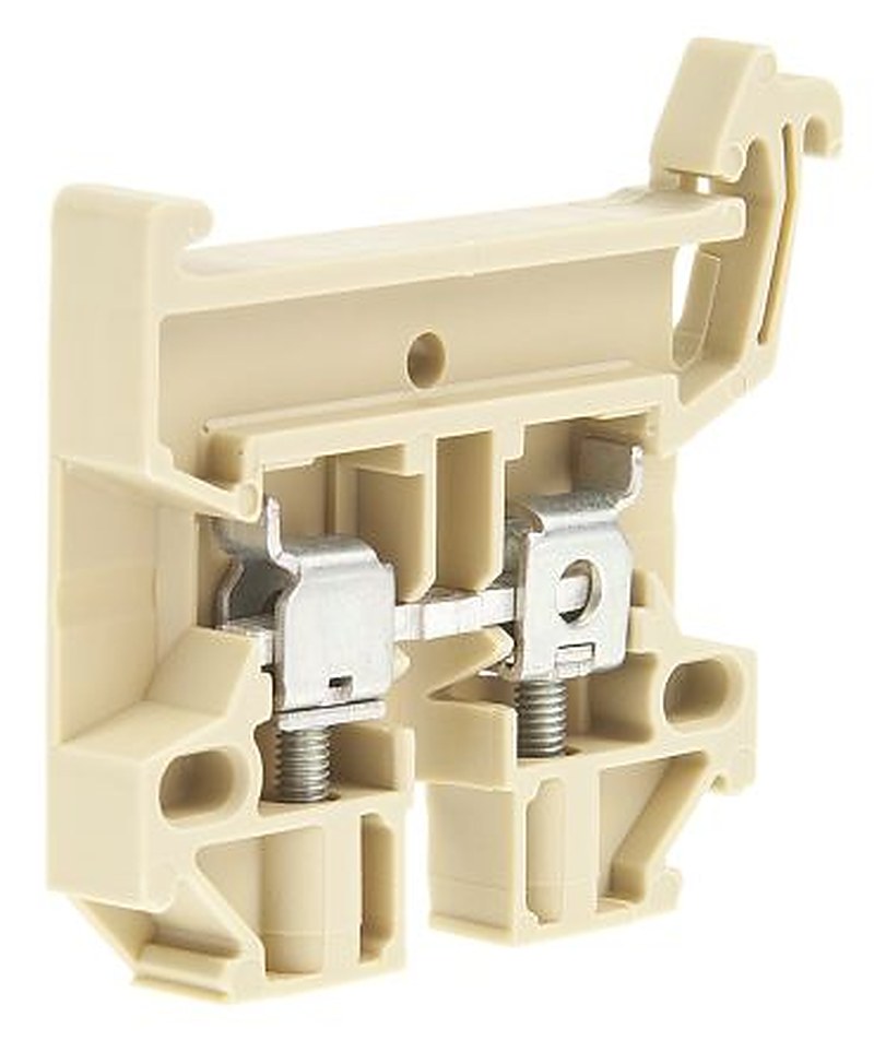Weidmüller 0380460000 SAK Series Feed Through Terminal Block Beige, 2.5mm², 1-Level Fused, Screw, IECEx/ATEX