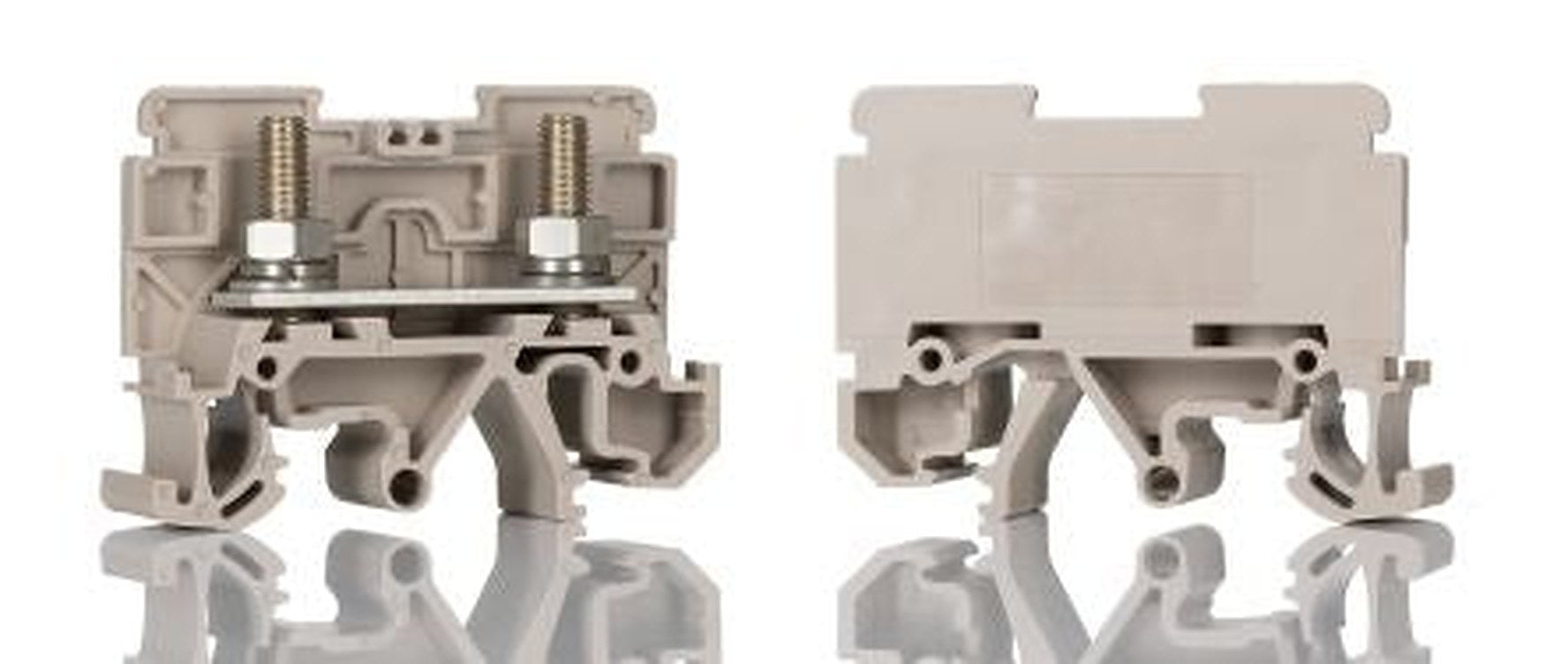 Weidmüller 0448360000 ST5 Series DIN Rail Terminal Block Dark Beige, 16mm², 1-Level, Screw