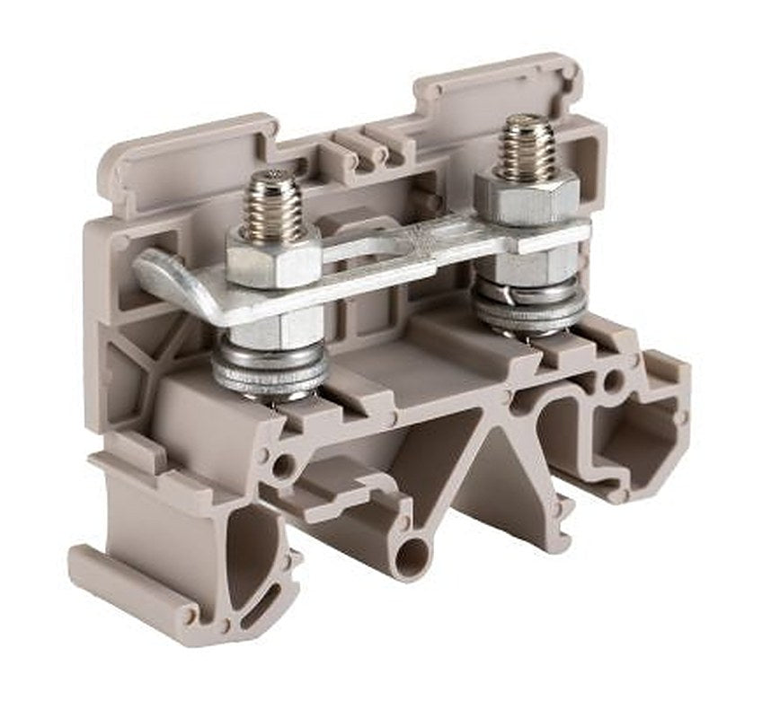 Weidmüller 0448460000 ST5 Series Feed Through Terminal Block Dark Beige, 16mm², 1-Level, Screw