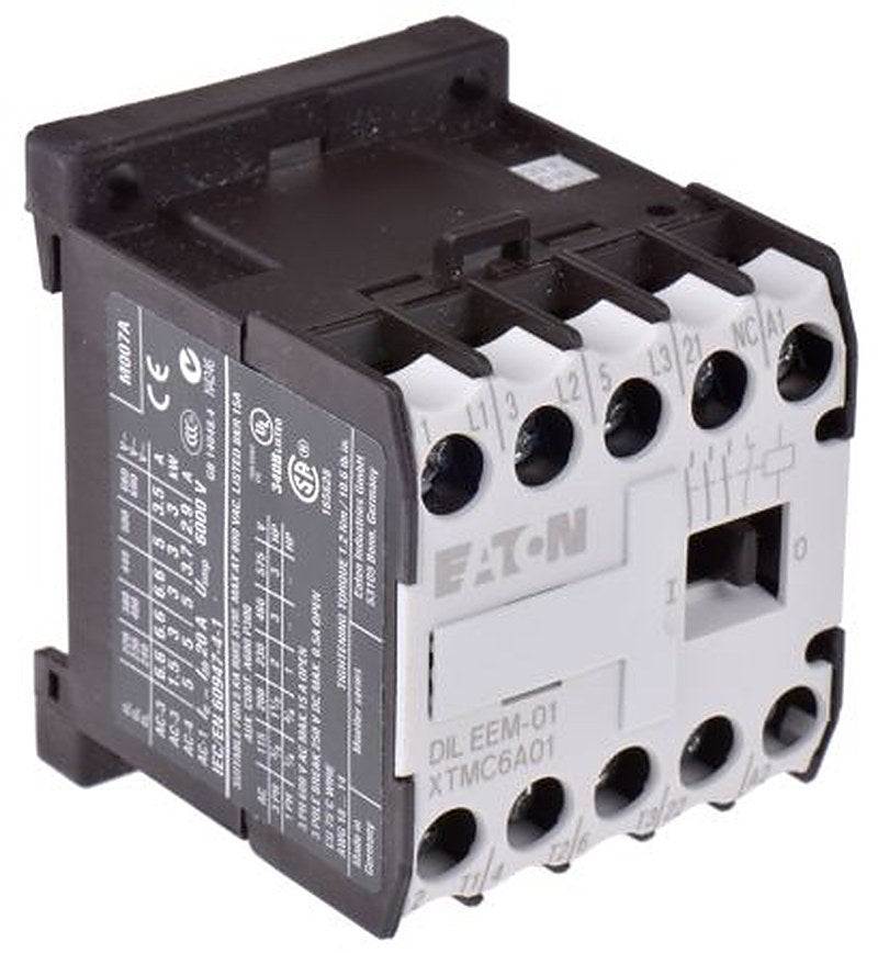 Eaton DILEEM Contactor, 230V ac Coil, 3-Pole, 9 A, 3 kW 230V ac, 3 NO, 400V ac