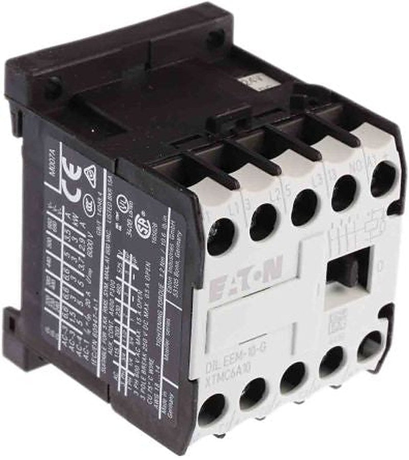 Eaton DILEEM Contactor, 24V dc Coil, 3-Pole, 6.6 A, 3 kW 24V dc, 3 NO, 690V ac
