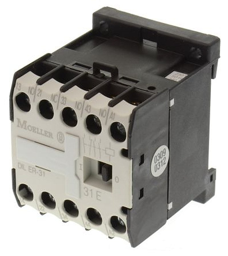 Eaton DILER Contactor, 230V ac Coil, 3 A 600V ac, 3 NO/1 NC, 400V ac
