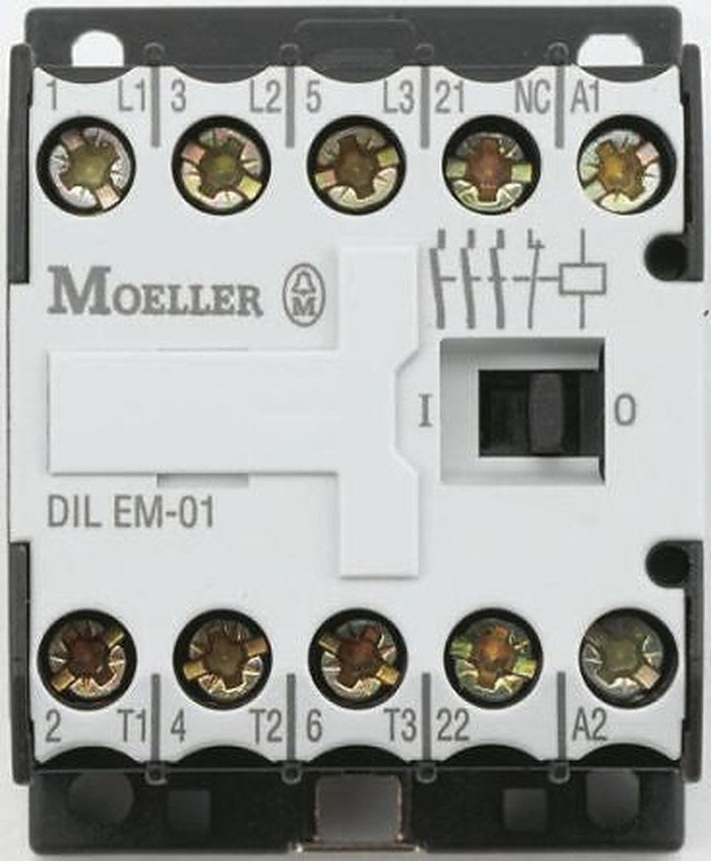 Eaton DILEM Contactor, 380V ac Coil, 3-Pole, 9 A, 4 kW 380V ac, 3 NO, 380V ac