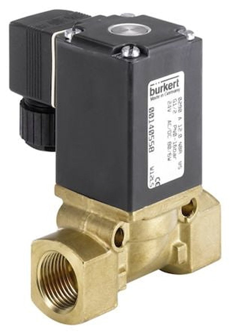 Burkert Solenoid Valve 053675, 2 Port, NC, 24V ac/dc G1, 25.4 mm