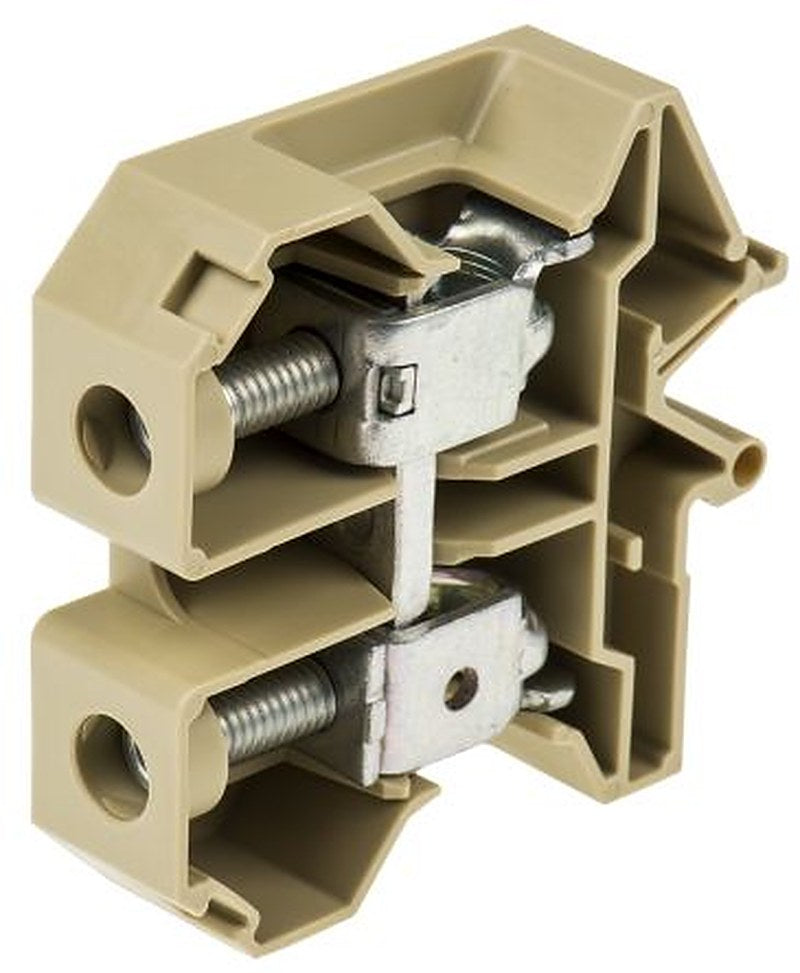 Weidmüller 0550660000 SAK Series Feed Through Terminal Block Beige, Yellow, 50mm², 1-Level, Screw