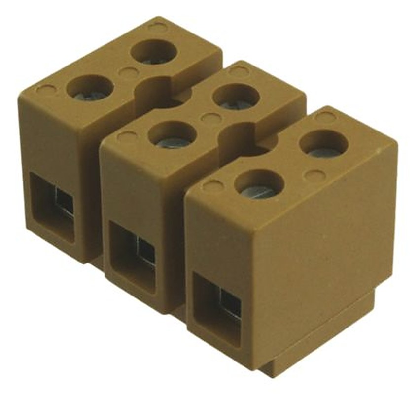 Weidmüller MK Series PCB Terminal Strip, 6-Way, 10AWG, 22 AWG Wire, 41A Screw