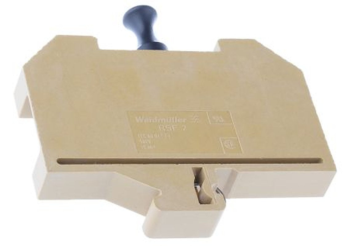 Weidmüller 0623320000 RSF2 Series Test Disconnect Terminal Block Yellow, 6mm², 1-Level, Screw
