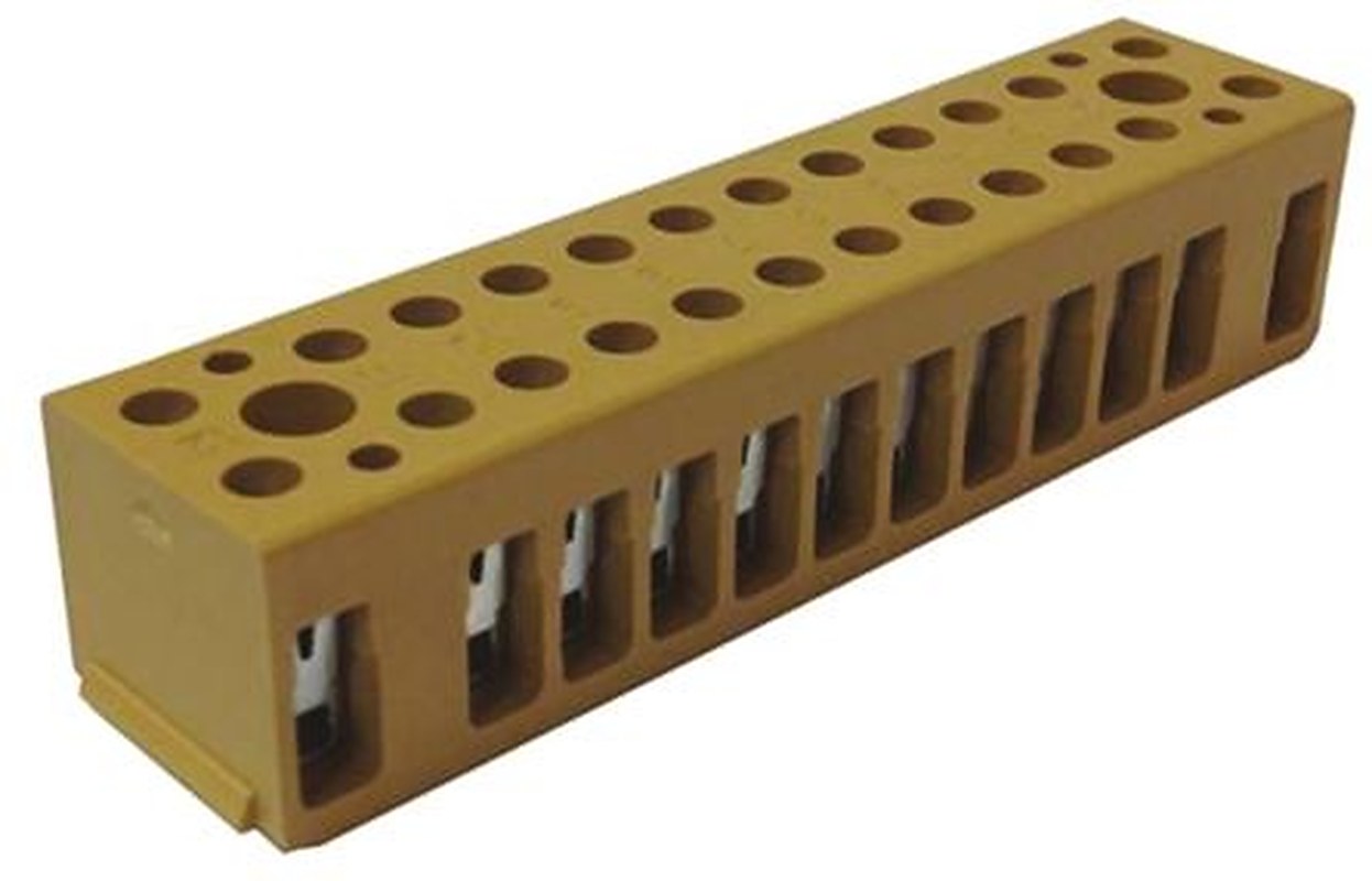 Weidmüller BK Series Terminal Strip, 12-Way, 12AWG, 22 AWG Wire, 32A Screw