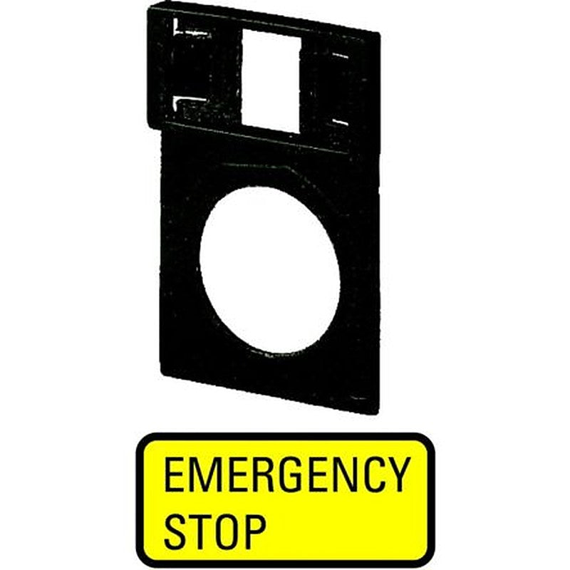 Eaton Legend Plate for Use with Push Button, Pre-printed "FORWARD, ARRET D'URGENCE, Pack of 20, Forward/Slow, 3, Blank,