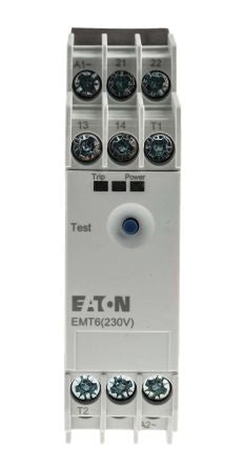 Eaton, EMT6 Overload Relay 1 NO/1 NC, 3A F.L.C, 3A Contact Rating, 2 W, 230V ac