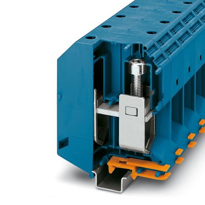 Phoenix Contact 0711852 UKH 240 Series High Current Connector Blue, 240mm², 70 mm², 1-Level, Screw, IECEx/ATEX