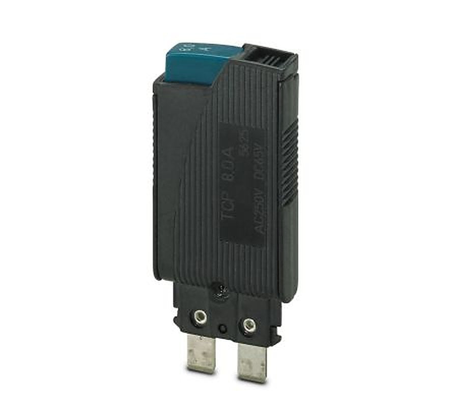 Phoenix Contact TCP 8A Thermal Circuit Breaker - 1-Pole, Base, 8A Current Rating, 250V ac, 65 V dc