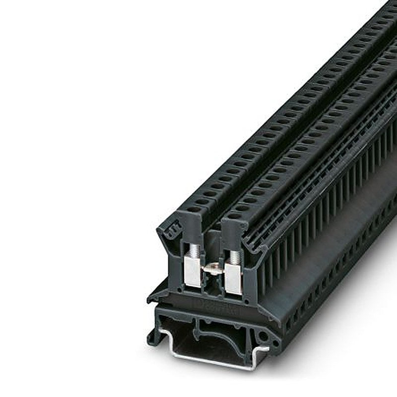 Phoenix Contact 0719100 UK 2.5 N BK Series Feed Through Terminal Block Black, 2.5mm², 1-Level, Screw, ATEX, GL, IECEx