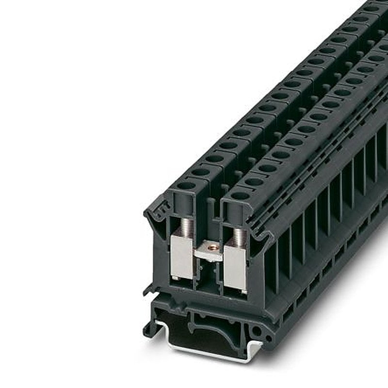 Phoenix Contact 0719236 UK 6 N BK Series Feed Through Terminal Block Black, 6mm², 1-Level