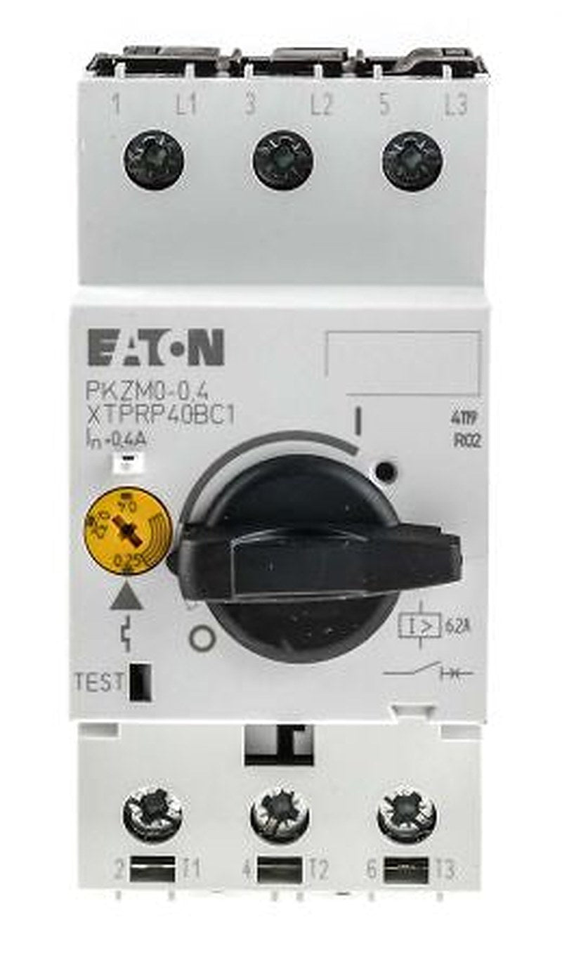 Eaton 0.25A, 0.4 A PKZM 0 Motor Protection Circuit Breaker, 690V ac, 55 °C, -25 °C